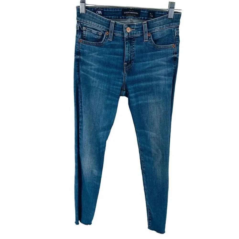 Lucky Brand Orta Premium Ava Super Skinny Jeans Mid Rise Blue Size 0 25
